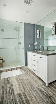Image result for White Tile Bathrooms with White Vanities
