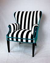 Image result for Black and White Stripe Chair