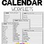 Image result for Calendar Worksheets for Kids