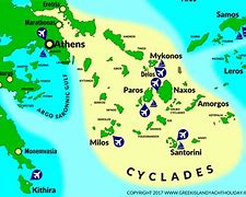 Image result for Cyclades Archipelago Map