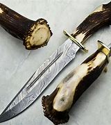 Image result for Custom Knife Antler Handles