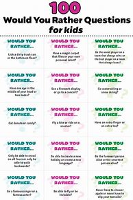 Image result for Would You Rather Question Cards