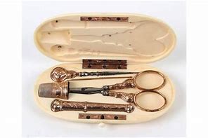 Image result for Ivory Case Sewing Case Travel Set