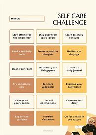 Image result for 30-Day Self-Care Challenge Ideas Men