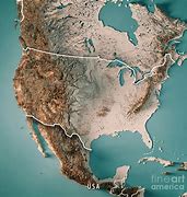Image result for Topographic Map of United States Colored