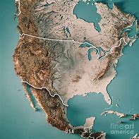 Image result for Topographic Map of the United States with Unmarked White Background