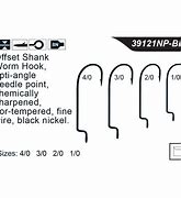 Image result for Worm Hook Size Chart