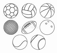 Image result for Sports Balls Outline