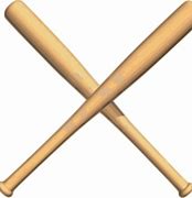 Image result for Crossed Baseball Bats Clip Art