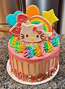 Image result for Hello Kitty Rainbow Cake
