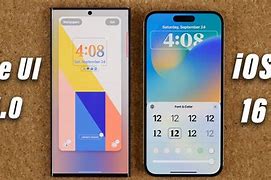 Image result for One UI vs iOS