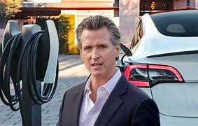 Image result for Gavin Newsom Electric Cars