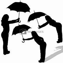 Image result for Girl Front Silhouette Umbrella
