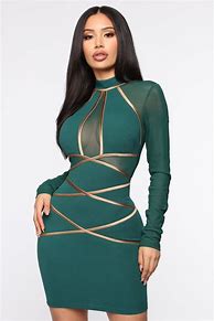 Image result for Fashion Nova Green Dress