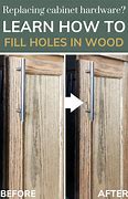 Image result for Wood Filler On Door Latch Hole