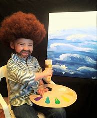 Image result for Bob Ross Costume for Kids