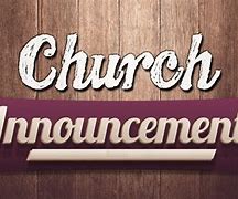 Image result for Church Announcements of Events