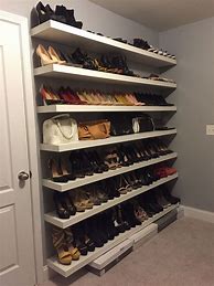 Image result for Closet Shoe Storage Shelves
