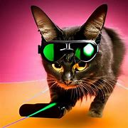 Image result for Cat Shooting Lasers