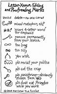 Image result for Editing Symbols for Writing