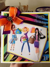 Image result for Fashion Girl Birthday Card