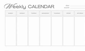 Image result for Blank 5 Day Calendar Template