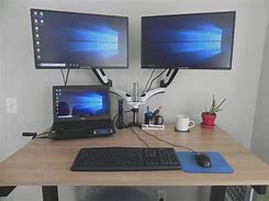 Image result for Home Office Twin Screens