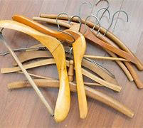 Image result for wooden clothes hangers