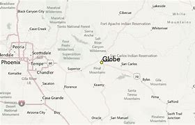 Image result for Globe Arizona Map