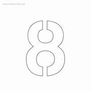 Image result for 8 Inch Number Stencils Printable
