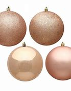 Image result for Rose Gold Matte Glass Ball Ornaments