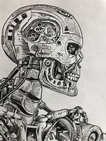 Image result for Terminator Skull Art