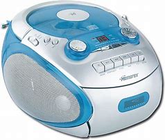 Image result for Boombox CD Player Blue