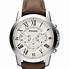 Image result for Fossil Watch with Brown Leather Strap