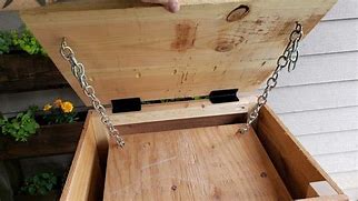 Image result for Large Locking Package Drop Box Wood