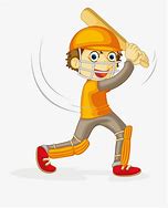 Image result for Boy Playing Cricket Cartoon