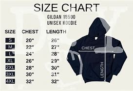 Image result for Gildan Hoodie Size Chart