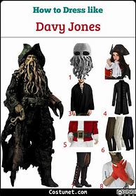 Image result for Davy Jones Pirate Costumes for Adults