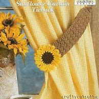 Image result for Crochet Curtain Tie Backs Pattern