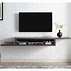 Image result for Floating TV Stand with Power Strip