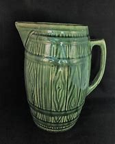 Image result for Vintage Green Barrel Water Pitcher