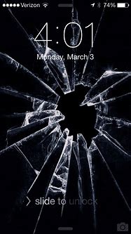 Image result for Broken iPhone Lock Screen Wallpaper