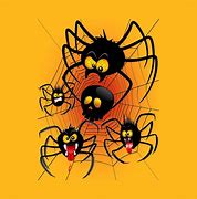 Image result for Creepy Cartoon Halloween Spiders