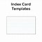 Image result for Free 3X5 Index Card Template Word