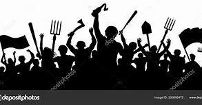 Image result for Angry Mob Silhouette