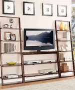 Image result for TV Stand with One Side Book Shelf Simple Design