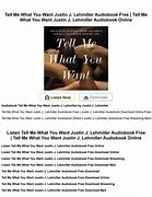 Image result for Tell Me What You Want Book Cover