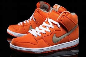 Image result for Orange Nike SB Shoes