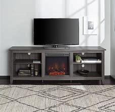 Image result for 70 Inch TV Stand with Fireplace Electric