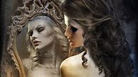 Image result for Woman Mirror Art
